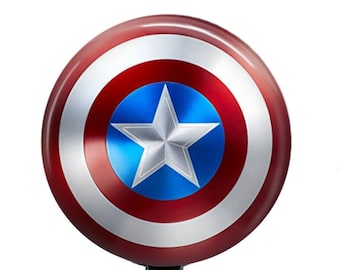 Captain America, Name Badge Holder, Retractable ID Badge Holder, Name Tag, Captain america shield badge reel