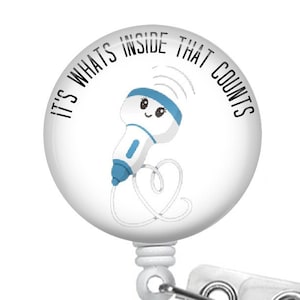Sonographer Badge Reel - Retractable Badge reel - Its what&#39;s Inside That Counts - Ultrasound Tech Badge Reel - Sonographer Gift