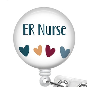 ER Nurse Badge Reel - ER Badge reel - Emergency Room Badge Reel - Nurse Badge Reel - Nurse Gift - Emergency Nursing Gift - ER Gift