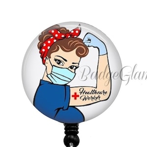 Rosie the Riveter Name Tag Etsy