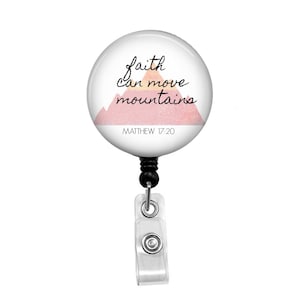 Name Badge Holder, Retractable ID Badge Holder, Name Tag, Inspirational, Badge Reel, ID holder, Nurse,