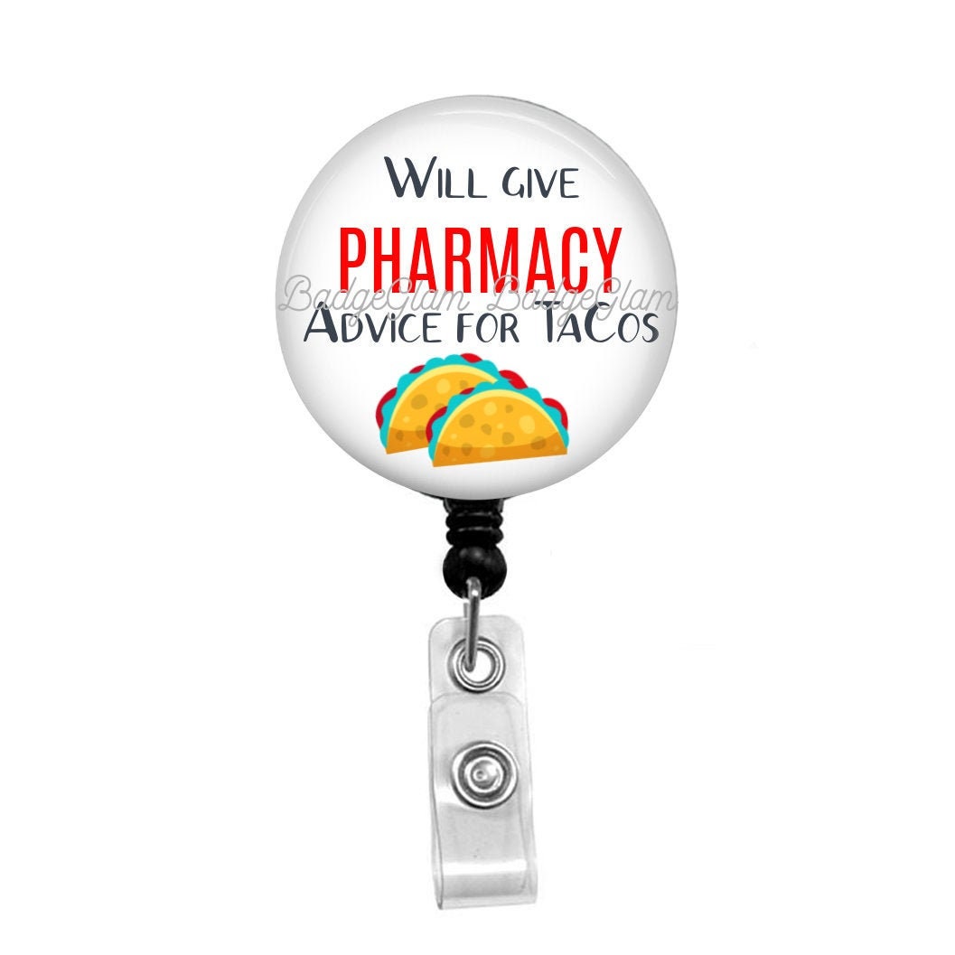Licensed Pharmacist Retractable ID Badge Reel • Funny PharmD Gift • Ph -  Topperswap