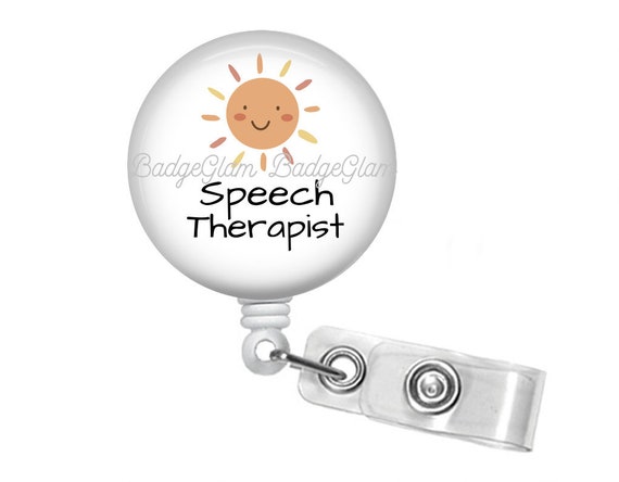 Speech Language Pathologist Badge Reel - Speech Therapist Badge Reel - SLP Badge Reel - Therapist Badge Holder - SLP Gift