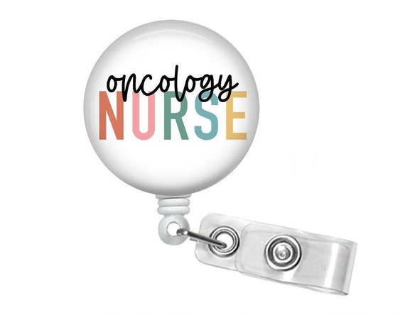 Oncology Nurse Badge Reel Nurse Badge Holder Nurse Holder Oncology Nurses  Gift 1.5 Inch Retractable Badge Reel 