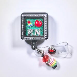 Nursing Instructor, RN Teacher Badge Reel, Clinical Instructor, Retractable ID Bade Reel, ID Badge Reel Holder, Nursing School Teacher Badge