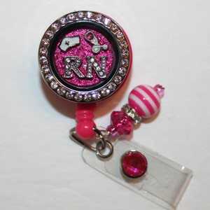 Nurse RN Inspired ID Badge Reel Holder