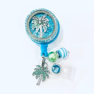 Tropical Paradise Badge Reel - Palm Tree - Badge Reel Holder