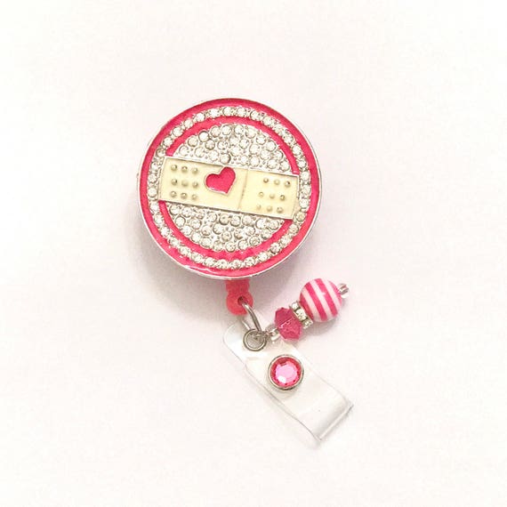 Dérouleur De Badge Médical - Motif Bandaid - Neuf Avec étiquettes