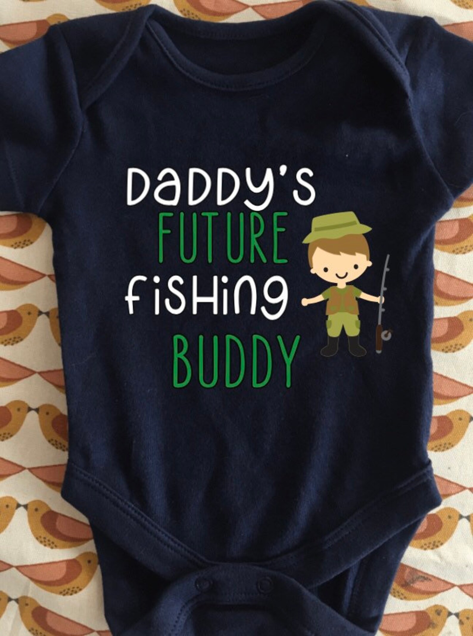 Daddys Fishing Buddy Grandads Fishing Buddy Fathers Day Etsy