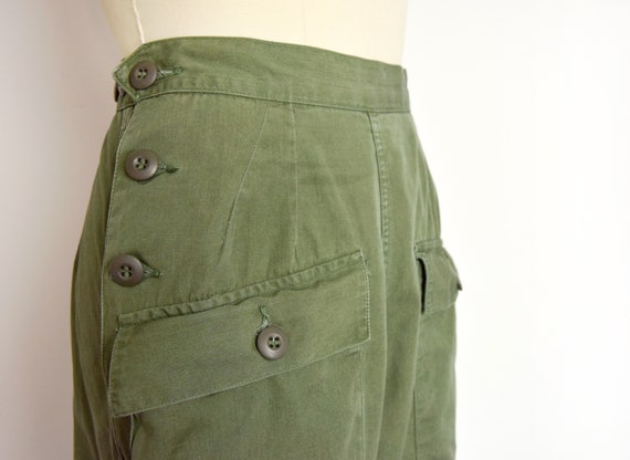 1960s OG 107 Army Trousers Size XS - XXS 20" - 25… - image 6