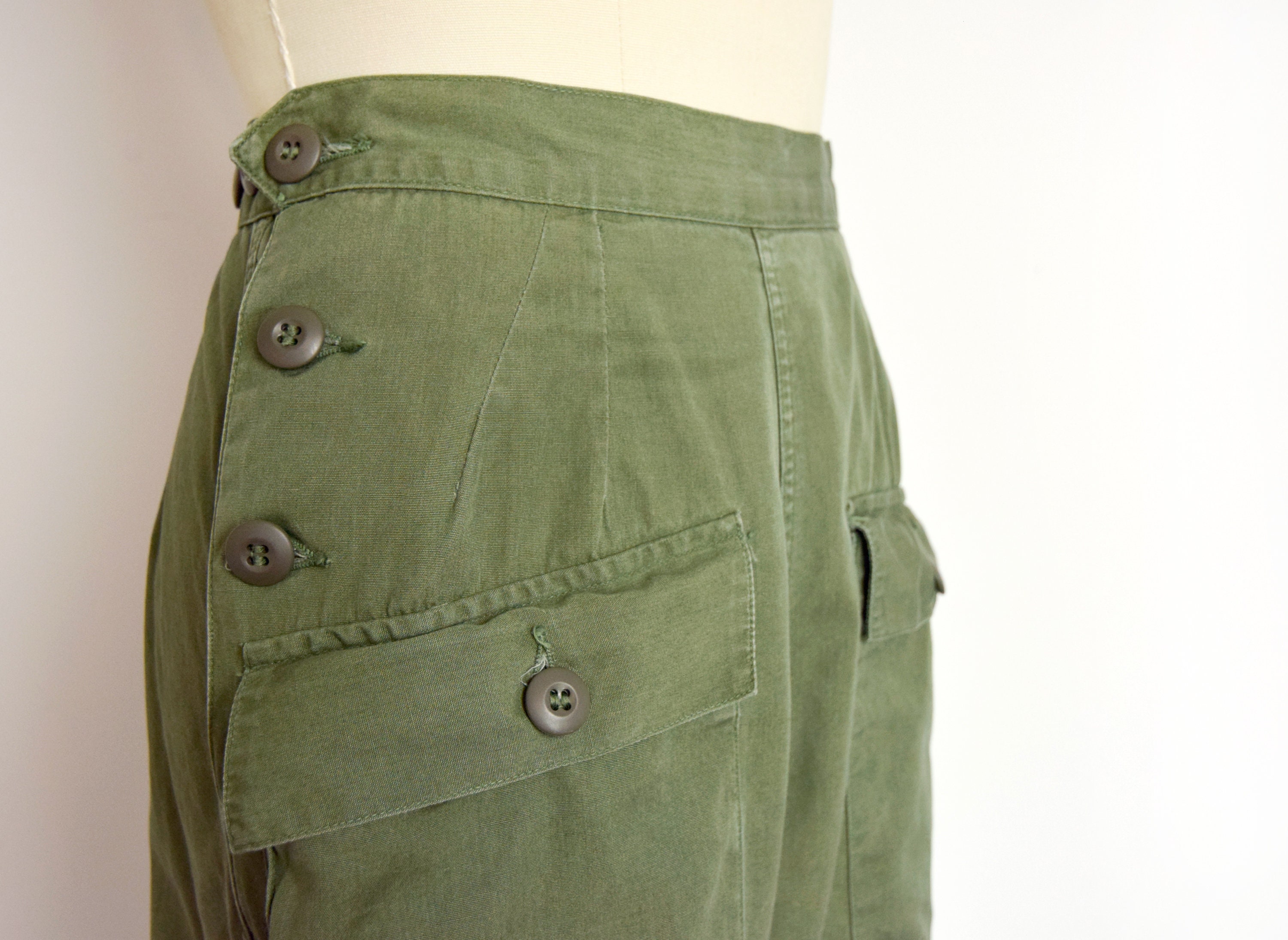 1960s OG 107 Army Trousers Size XS - XXS 20