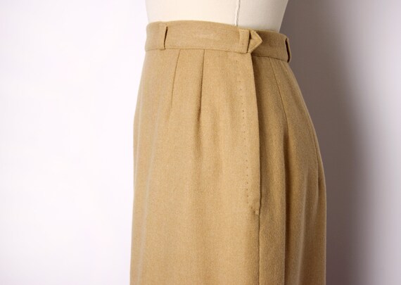 1950s Camel Pencil Skirt Size Small 50s Skirt Vin… - image 5