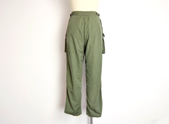 1960s OG 107 Army Trousers Size XS - XXS 20" - 25… - image 7