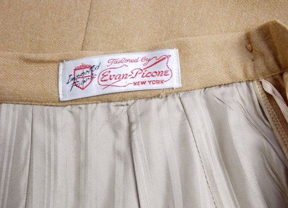 1950s Camel Pencil Skirt Size Small 50s Skirt Vin… - image 9