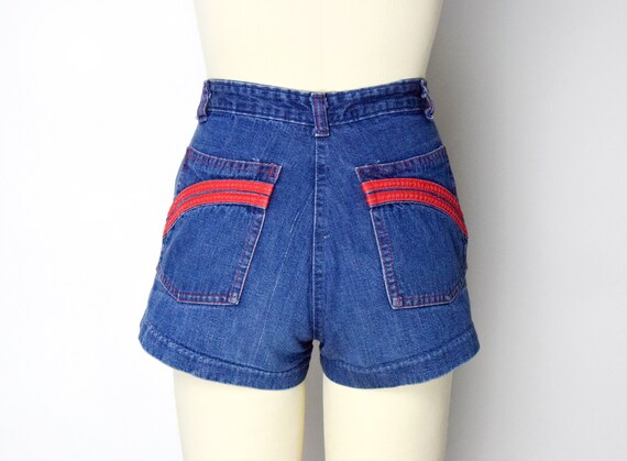 1970s Denim Shorts Size XS 70s Daisy Duke Shorts S