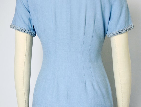 1940s Linen Dress Set Size XS 40s 40s Two Piece D… - image 6