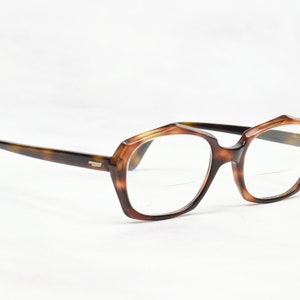 1970s Tortoise Shell Polygon Glasses Frames in Brown Vintage Funky ...