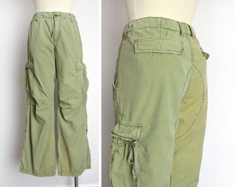 1990s Polo Ralph Lauren Cargo Pants Size Medium 90s Baggy Cargo Pants Low Rise Cargo Pants Polo Jeans