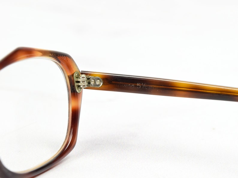 1970s Tortoise Shell Polygon Glasses Frames in Brown | Etsy