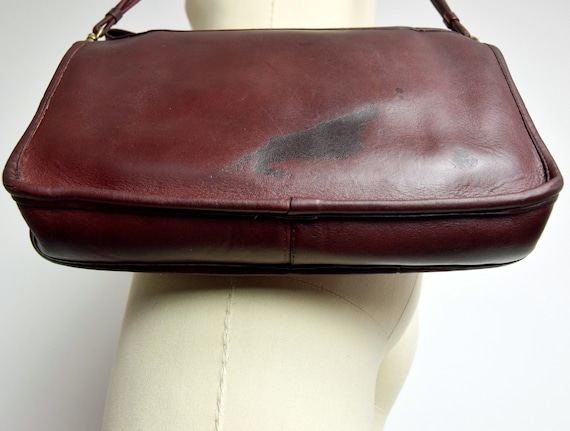 1980s Coach NYC 'Basic Bag' in Burgundy Leather C… - image 6