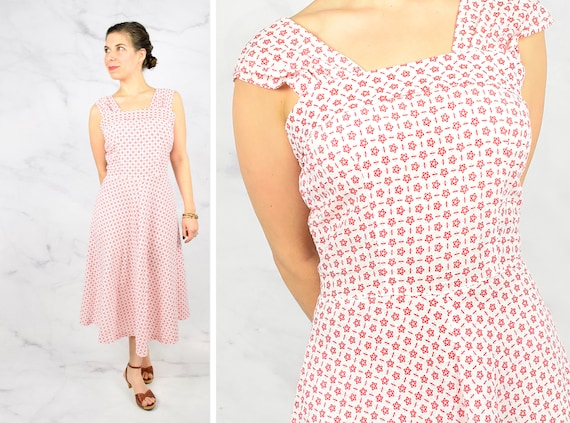 1950s Seersucker Sundress Size Small 50s Dress St… - image 1