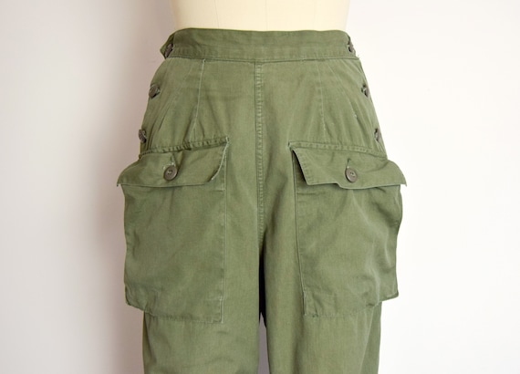 1960s OG 107 Army Trousers Size XS - XXS 20" - 25… - image 5