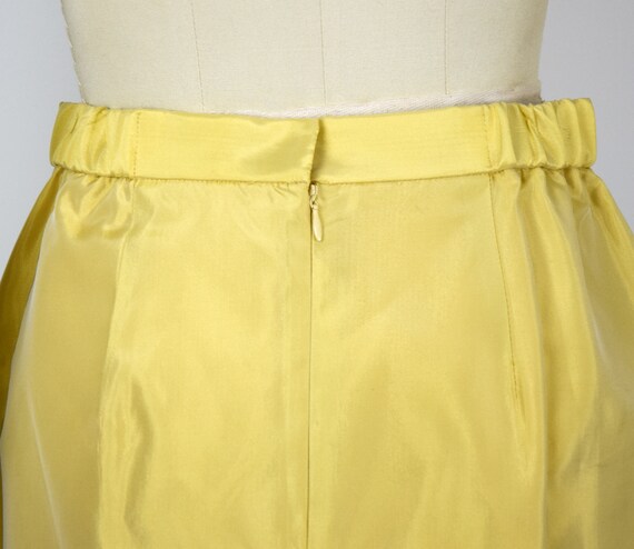 1980s Victor Costa Skirt Suit Size Medium Yellow … - image 8