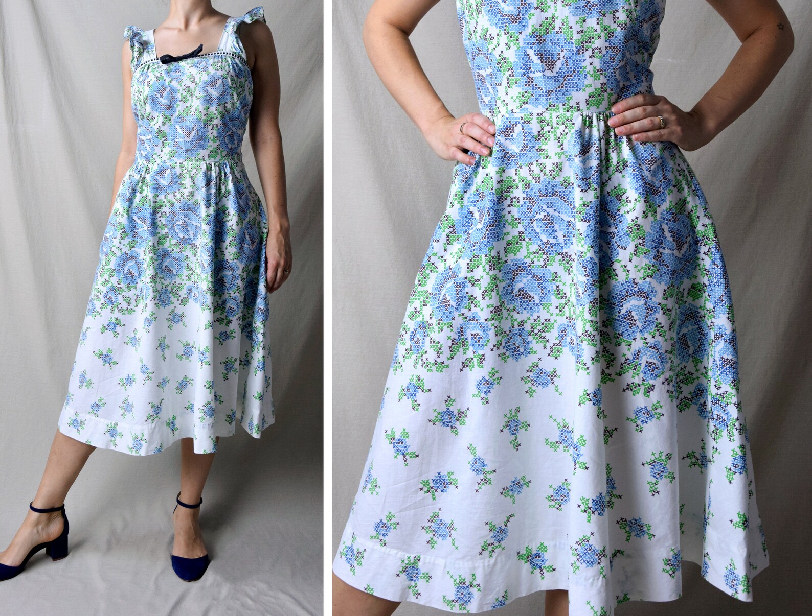 1980s does 1950s Seagull Novelty Print Sundress | medium/large main image 0