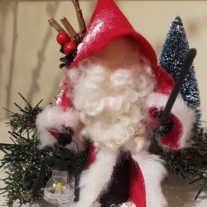 Old World Santa/Wooden Clothespin Doll/Handmade Ornament