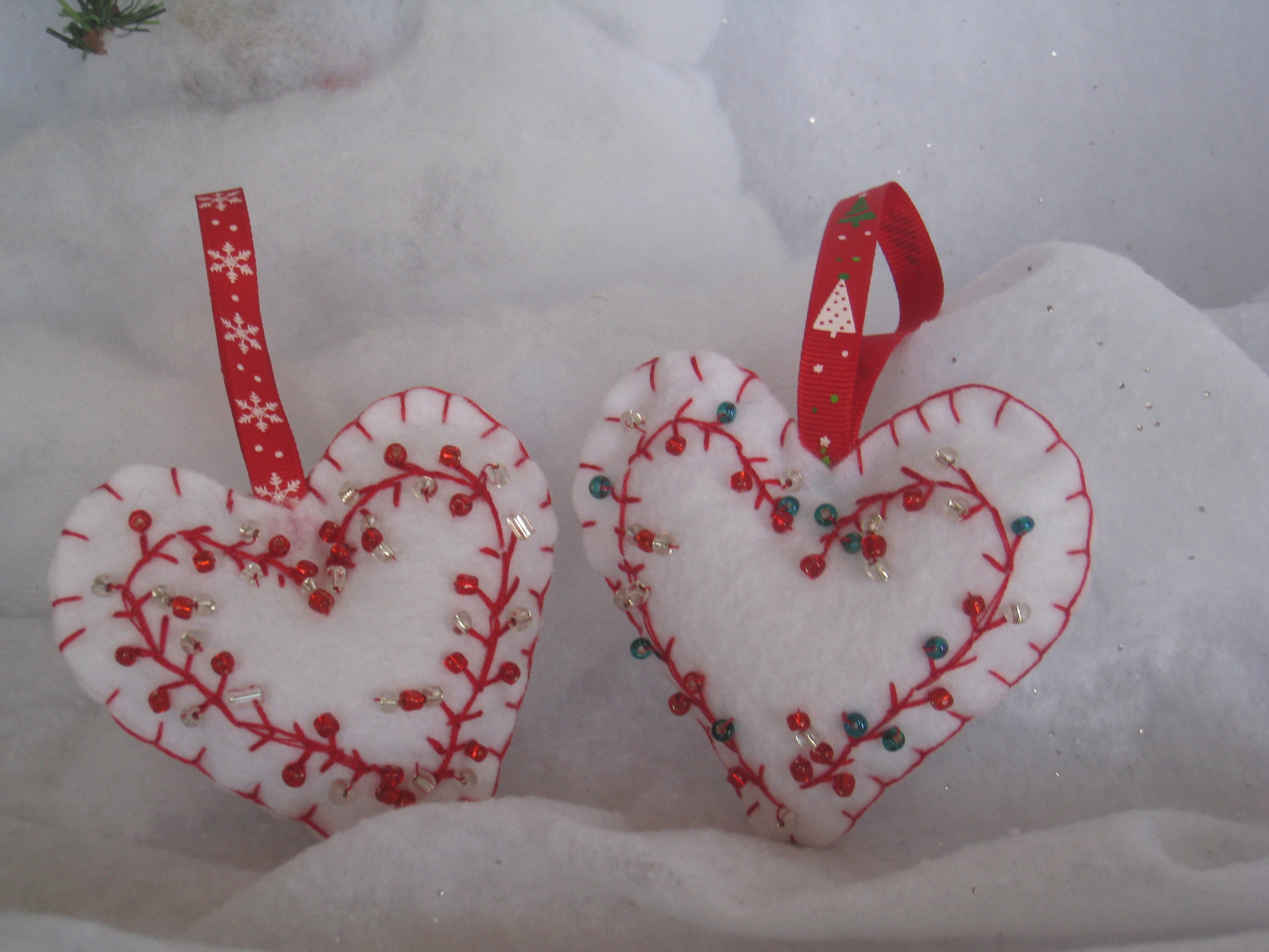 Embroidered felt ornaments embroidered christmas trees  etsy Embroidered felt ornaments embroidered christmas trees  etsy