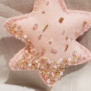Beaded Felt Ornament