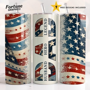 Dad 20oz Tumbler Wrap Skinny Sublimation Tumbler Design, Fathers Day Tumbler Wrap For Men, Husband Tumbler PNG Seamless, Digital Instant
