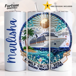 Family Cruise Tumbler Wrap Png Personalize Cruise Ship Cruising Life 2024 2025 Squad 20oz Skinny Tumbler Sublimation Design Digital Download