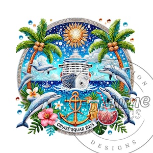 Escuadrón de cruceros png, Crucero familiar png 2025, Barco de cruceros png, Clipart de cruceros, Diseños de sublimación de cruceros, Archivo POD de camiseta DTF, Descarga digital