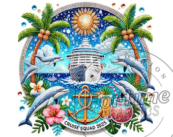Cruise Squad png, Family Cruise png 2025, Cruise Ship png, Cruise Clipart, Cruise Sublimation Designs, DTF Shirt POD File, Digital Download