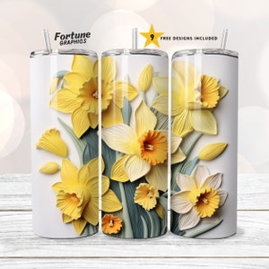 Daffodil Tumblers - Etsy