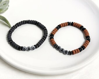 Custom Dad and/or Name Bracelet for Men, A Sentimental Gift for the Dads and Father Figures in Your Life