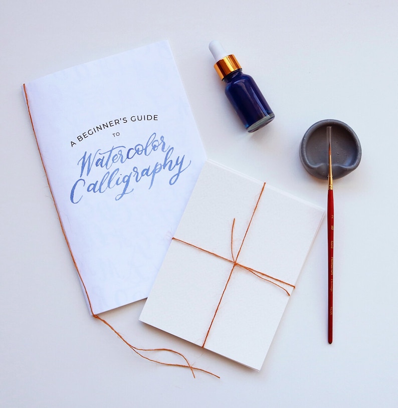Watercolor Calligraphy Guide Digital Download
