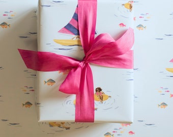 Summer Sailing Wrapping Paper