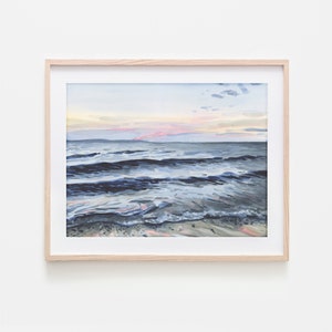 Abenddämmerung am Nordstrand | Giclée Großer Kunstdruck