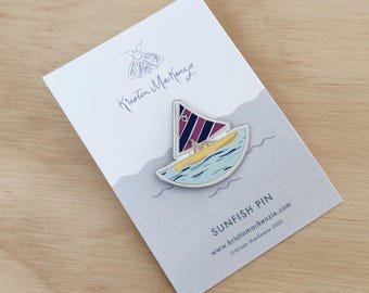 Summer Sailing Enamel Pin