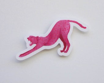 Bold Cheetah Clear Sticker