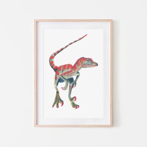 Velociraptor Giclée Art Print image 1