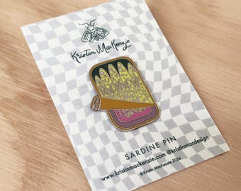 Sardines Enamel Pin