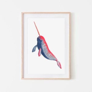 Narwhal / Giclée Art Print imagen 1