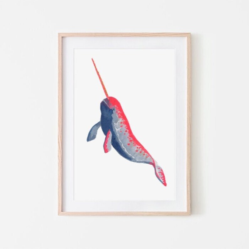 Narwhal / Giclée Art Print imagen 1