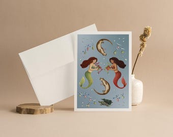 Merry Fishmas | Folded Notecard Set