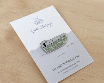 Leland Tug Enamel Pin
