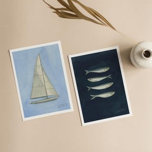 La Mer | Jeu de cartes de correspondance pliées