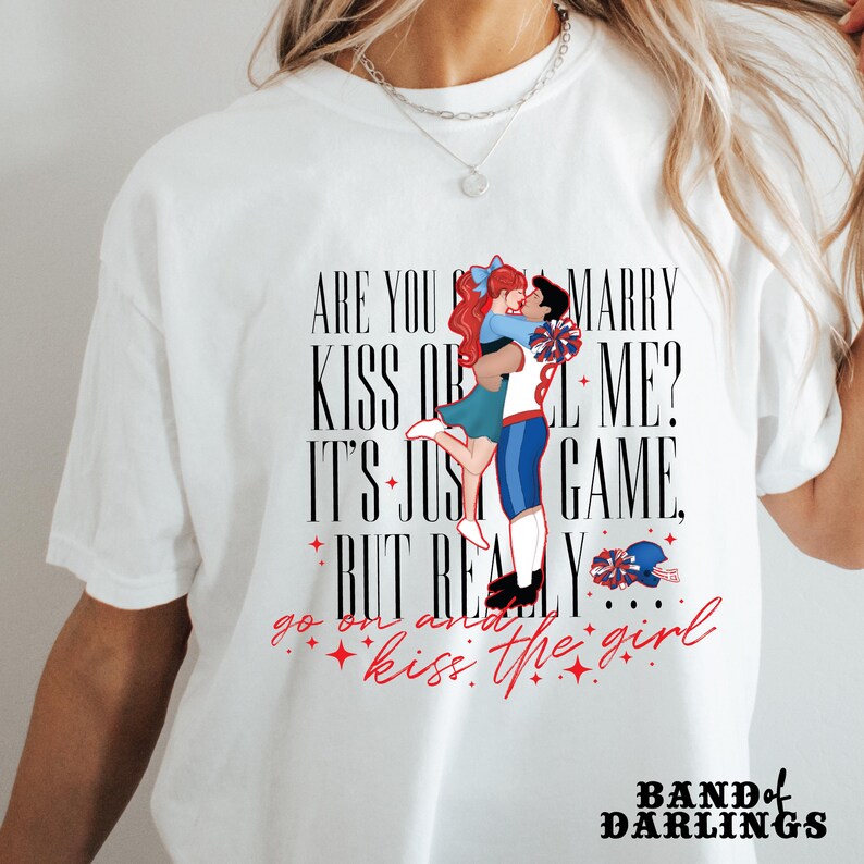 Ariel x High School - Kiss The Girl -The Little Mermaid Inspired - Unisex Comfort Colors T-shirt image 9